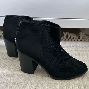 Black Mesh Booties